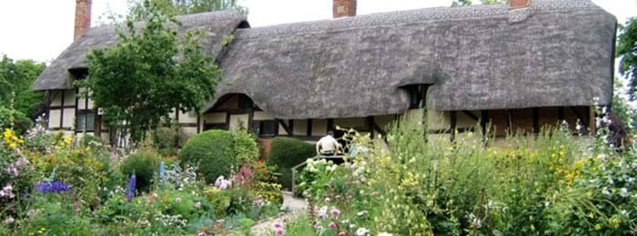 La maison d'Anne Hathaway, l'épouse de William Shakespeare, possède un véritable jardin à l'anglaise