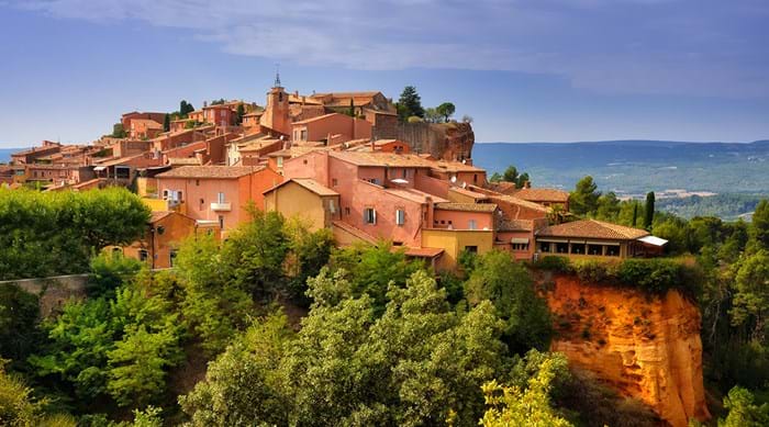 Roussillon boasts stunning red-washed buildings and a rural feel.