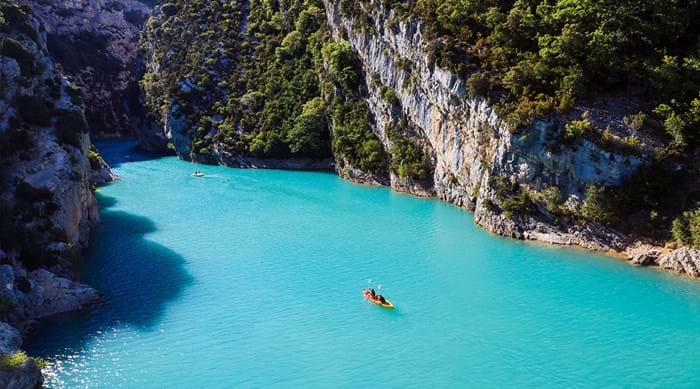 Kayak across the turquoise water of this serene calanque
