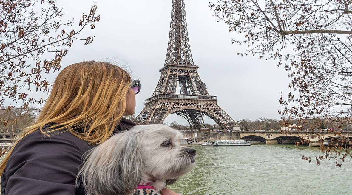 You and your pooch can soak up the streets of Paris together