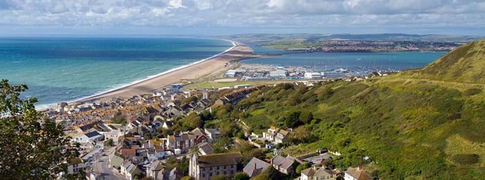 Vue panoramique sur Weymouth 