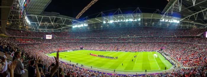 Le stade de Wembley à Londres