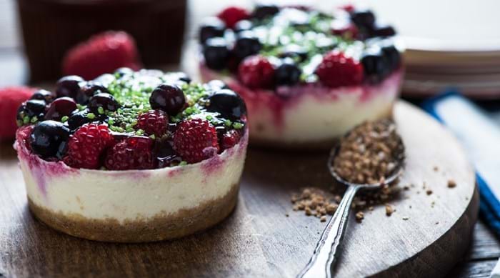 Delicious Fruits of the Forest cheesecake