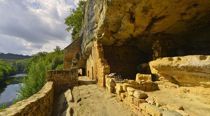An example of France’s ancient troglodyte ruins
