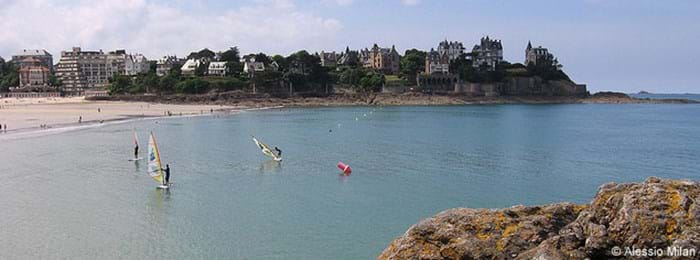 The beach at Dinard, Brittany
