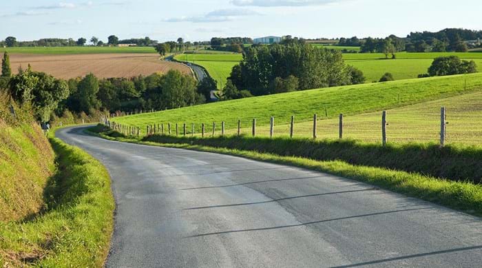 Follow country roads to find your own hidden gem.