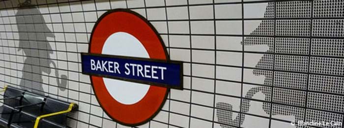Station de métro Baker Street non loin de la maison de Sherlock Holmes