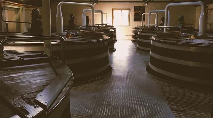 Les cuves de la distillerie de Glenfiddich en Ecosse
