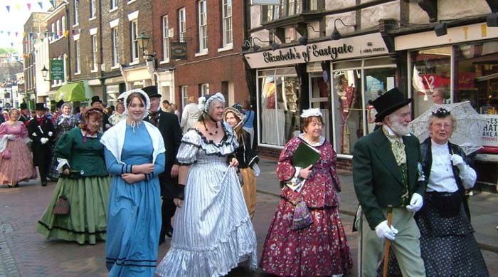 Het gezellige Dickens Festival in Rochester