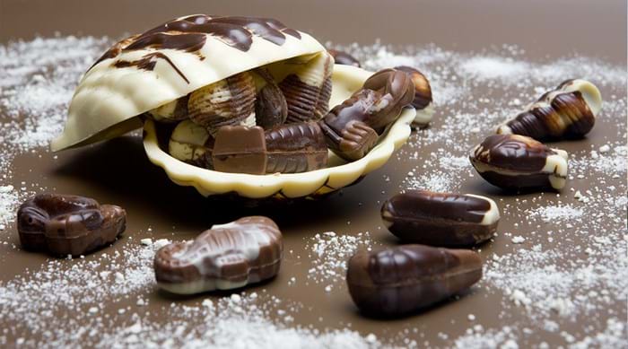 Belgium is famous for Praline chocolates, invented in 1912.