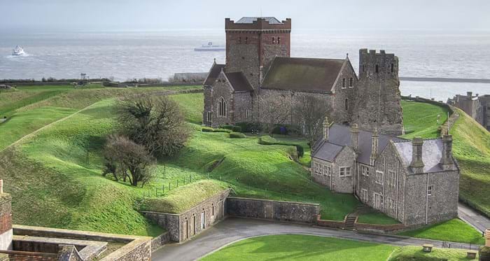 L’imposant château fortifié (et hanté) de Douvres.