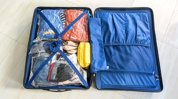 Carefully planning before you pack saves space and unwanted items.