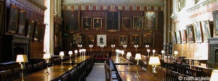 La salle de banquet de Poudlard utilisée dans les films d’Harry Potter – Christ Church, Oxford